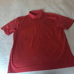 XL Mens Under Armour Polo orange-red